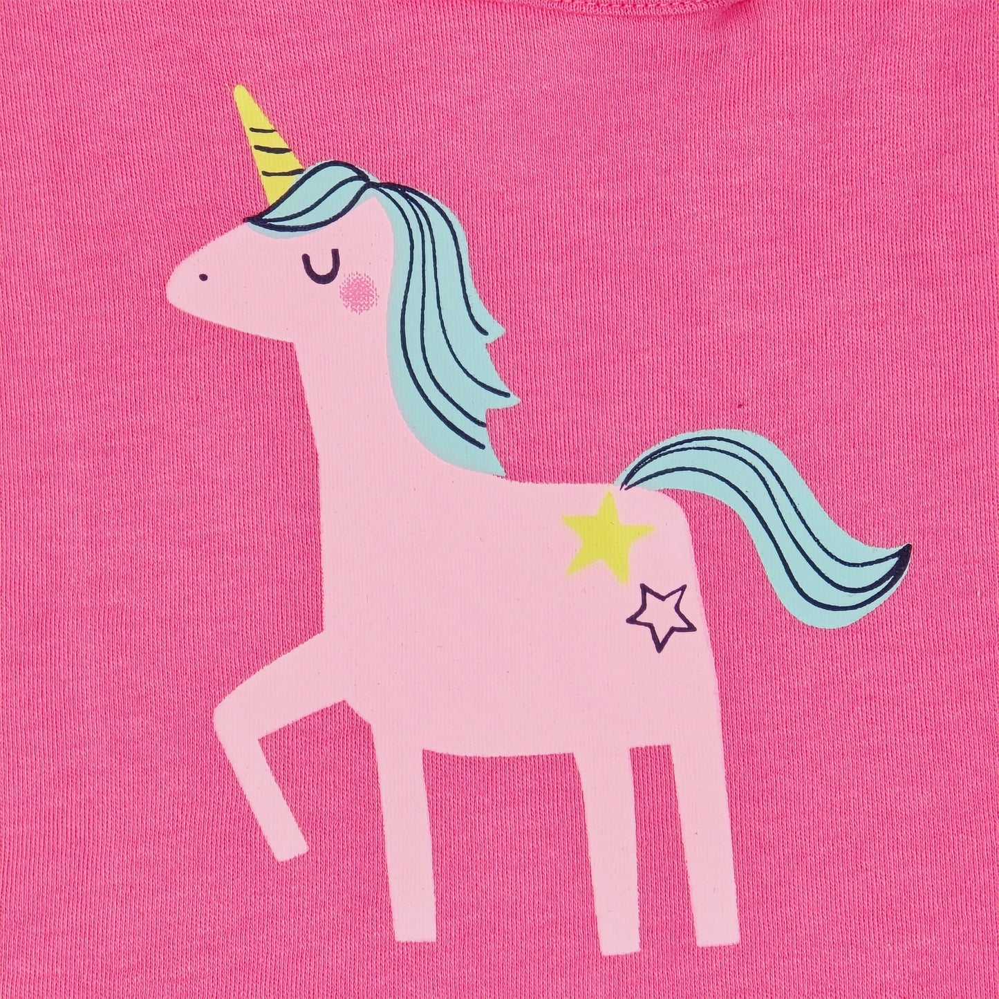 Baby Bib With A Unicorn Print