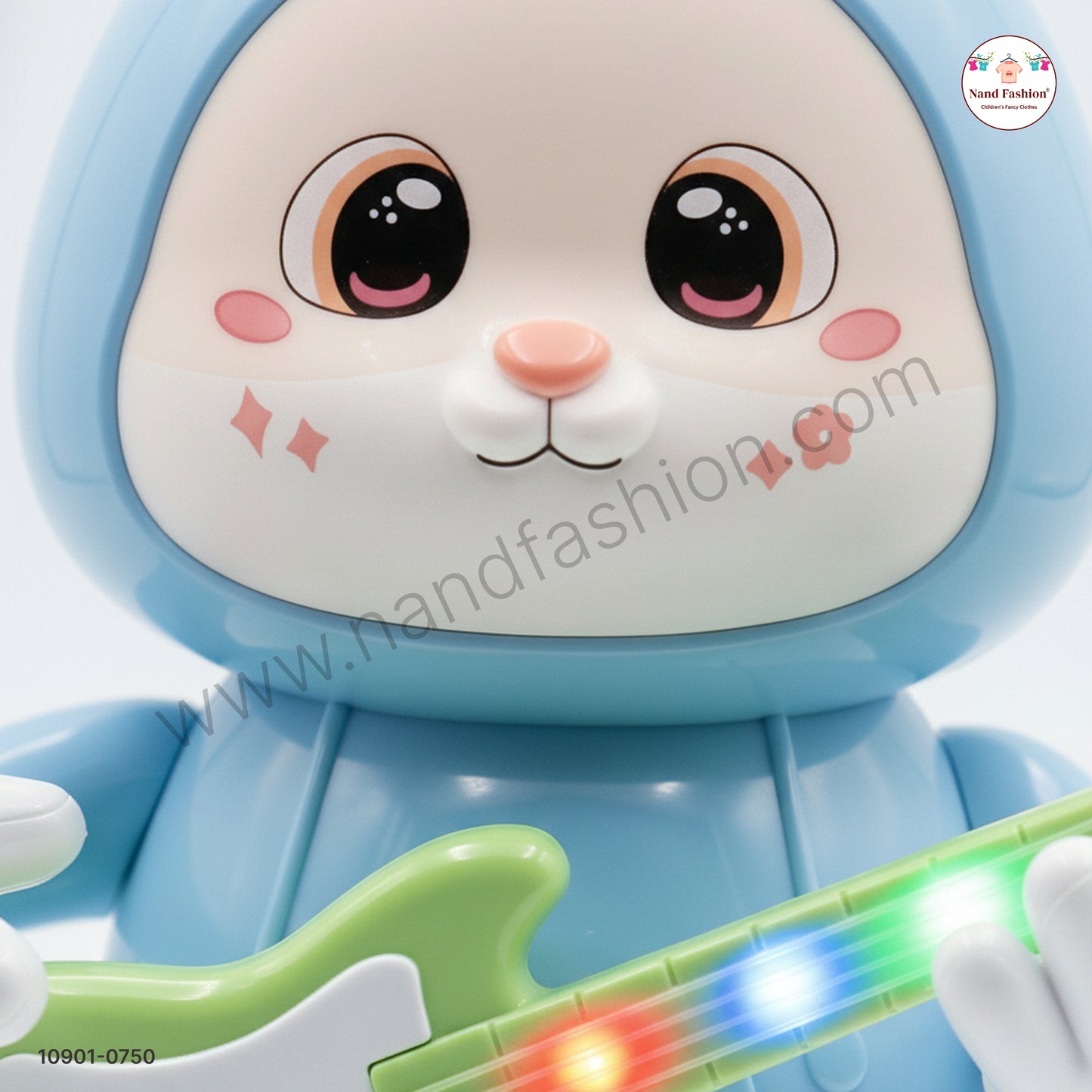 Cute Rabbit Guitarist Musical Toy for Kids | Light & Sound Playing Toy
