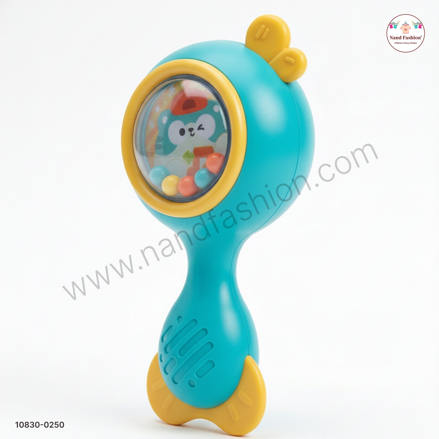 Baby Sand Hammer Rattle Toy with Soft Sound | Easy-Grip Musical Toy for Infants (0+ Months)