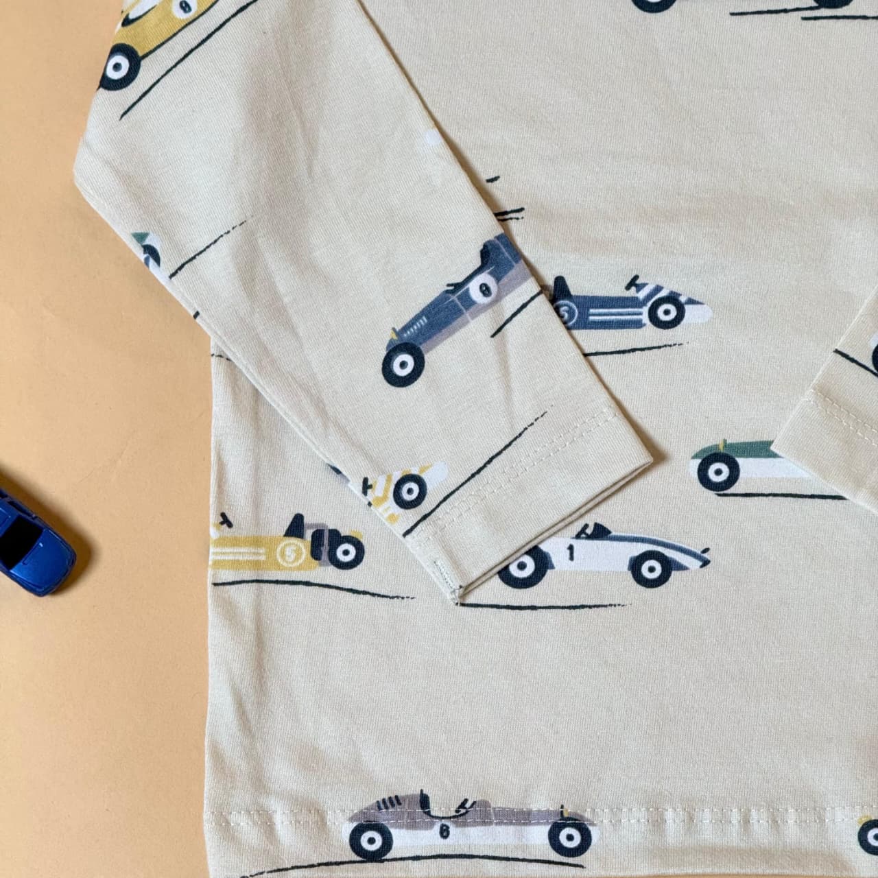 Boys Full Sleeve Car Print T-Shirt