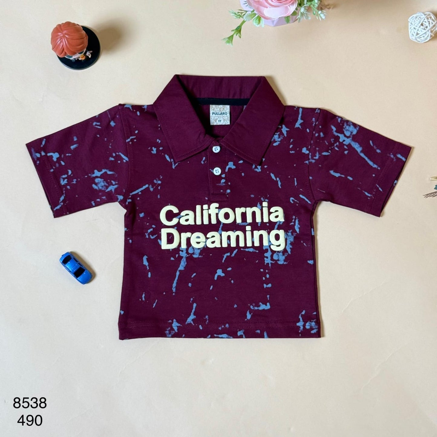 California Dreaming Printed Kids Polo T-shirt