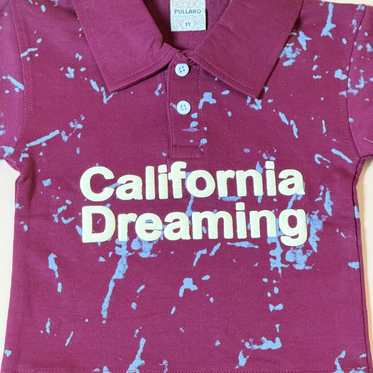 California Dreaming Printed Kids Polo T-shirt