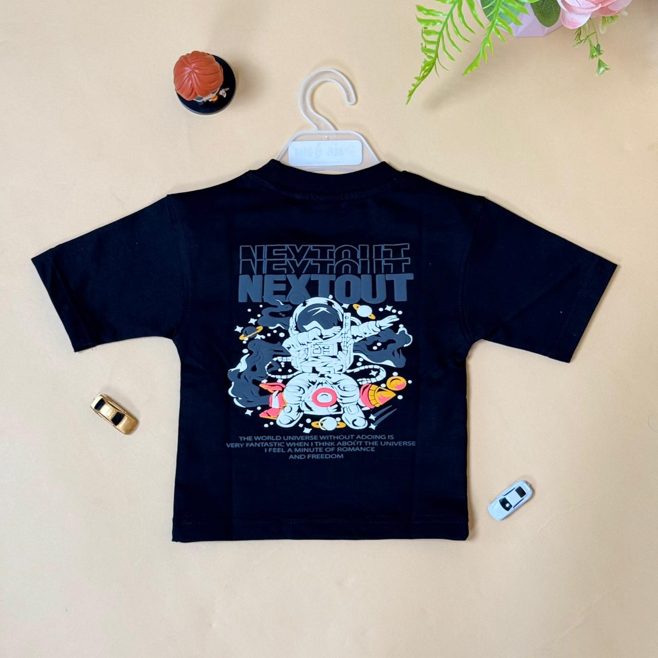 Drop Shoulder"Next Out Astronaut"T-Shirt