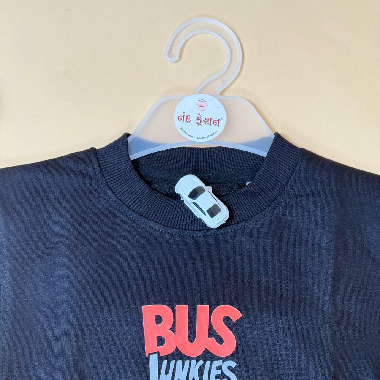 Drop Shoulder “Bus Junkies” T-Shirt
