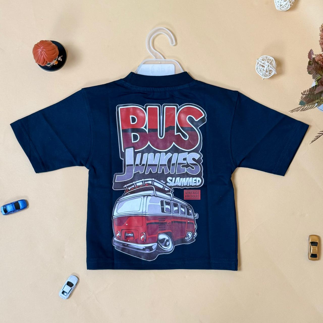 Drop Shoulder “Bus Junkies” T-Shirt
