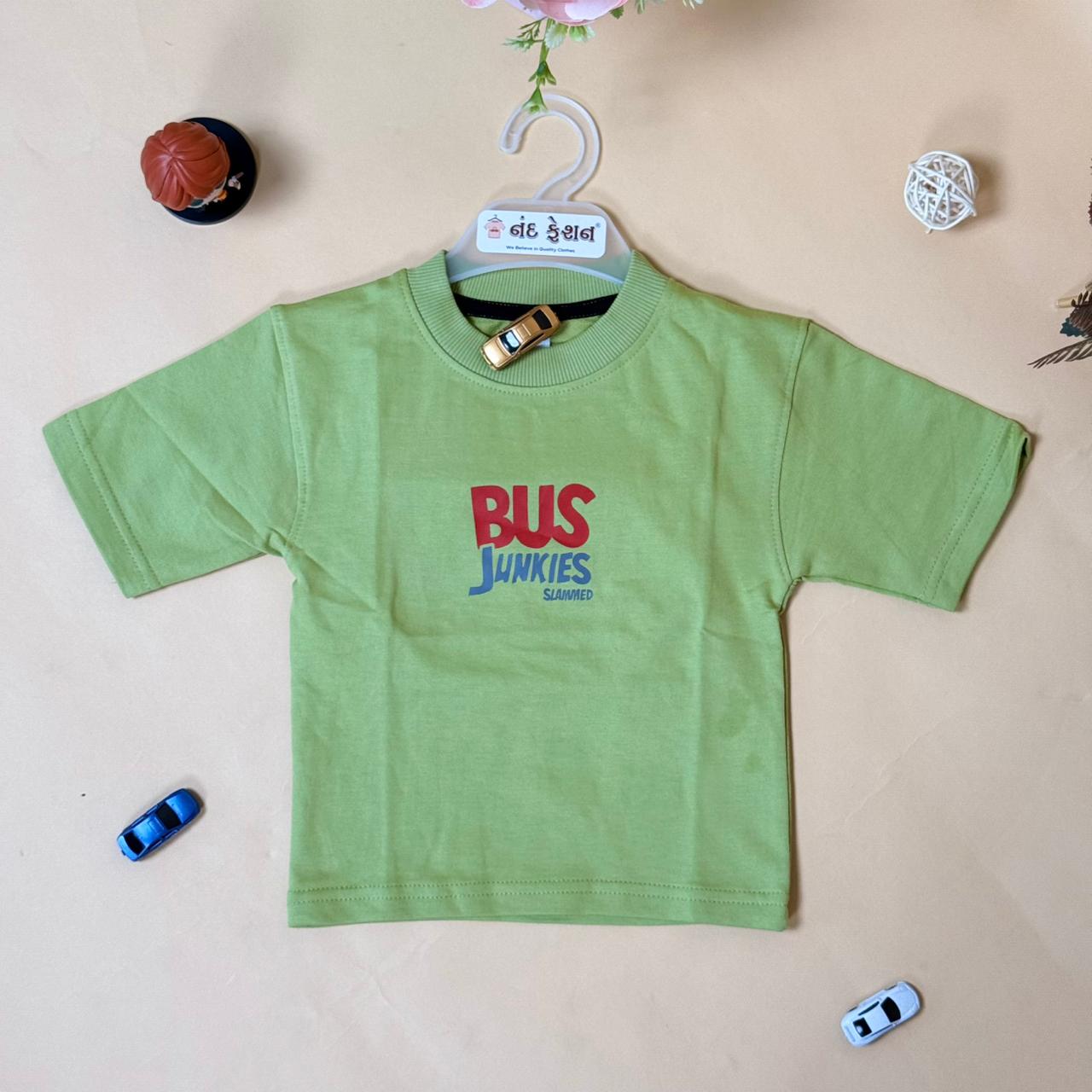 Drop Shoulder “Bus Junkies” T-Shirt