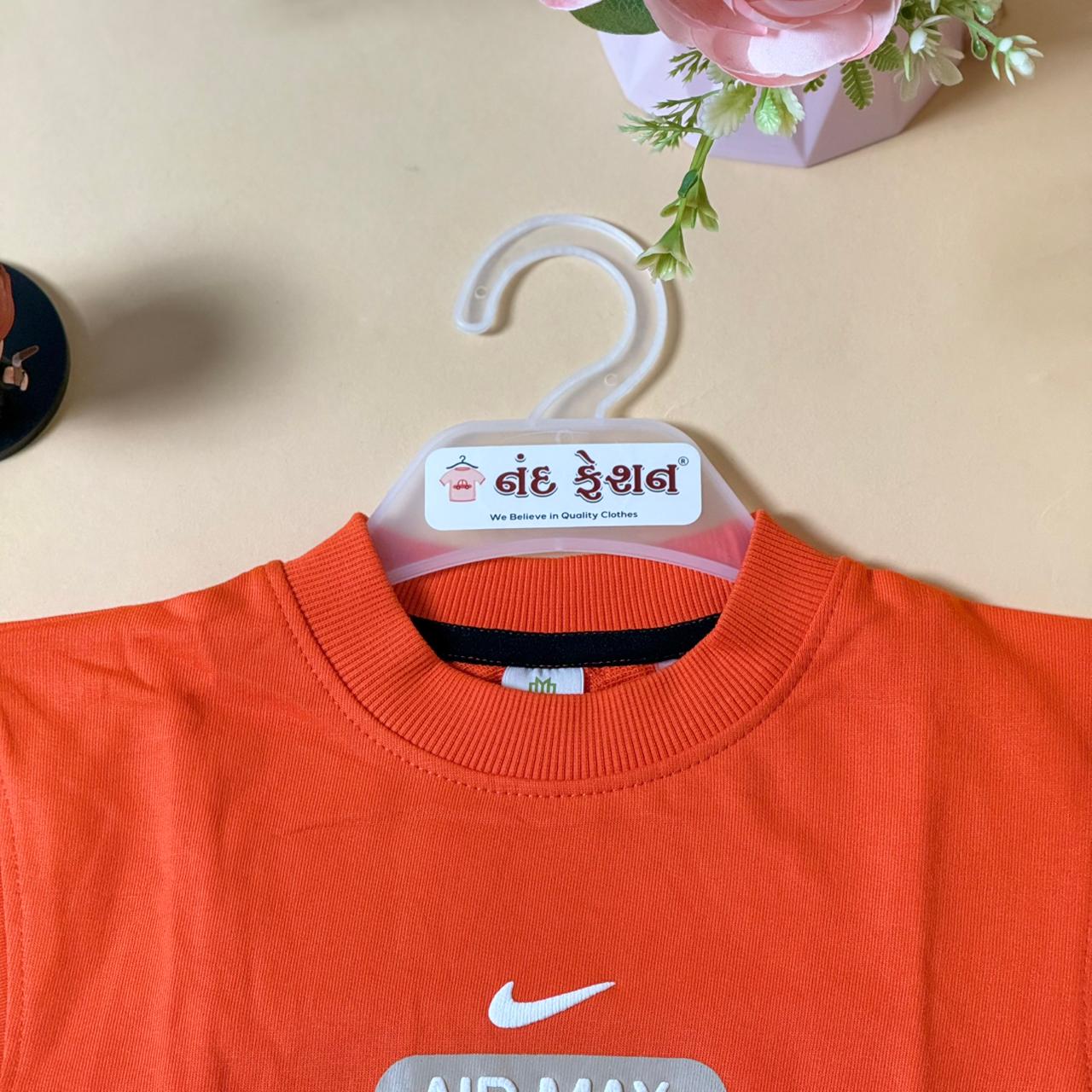Drop Shoulder Black “Air Max” T-Shirt