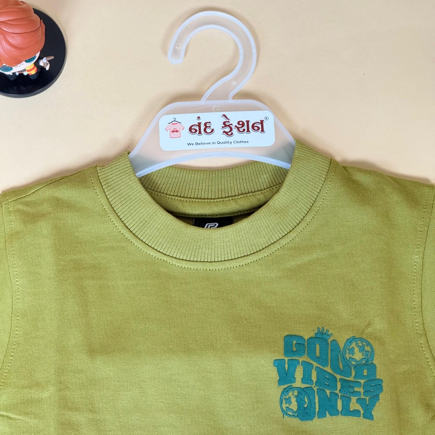 Drop Shoulder "Good Vibes Only" T-Shirt