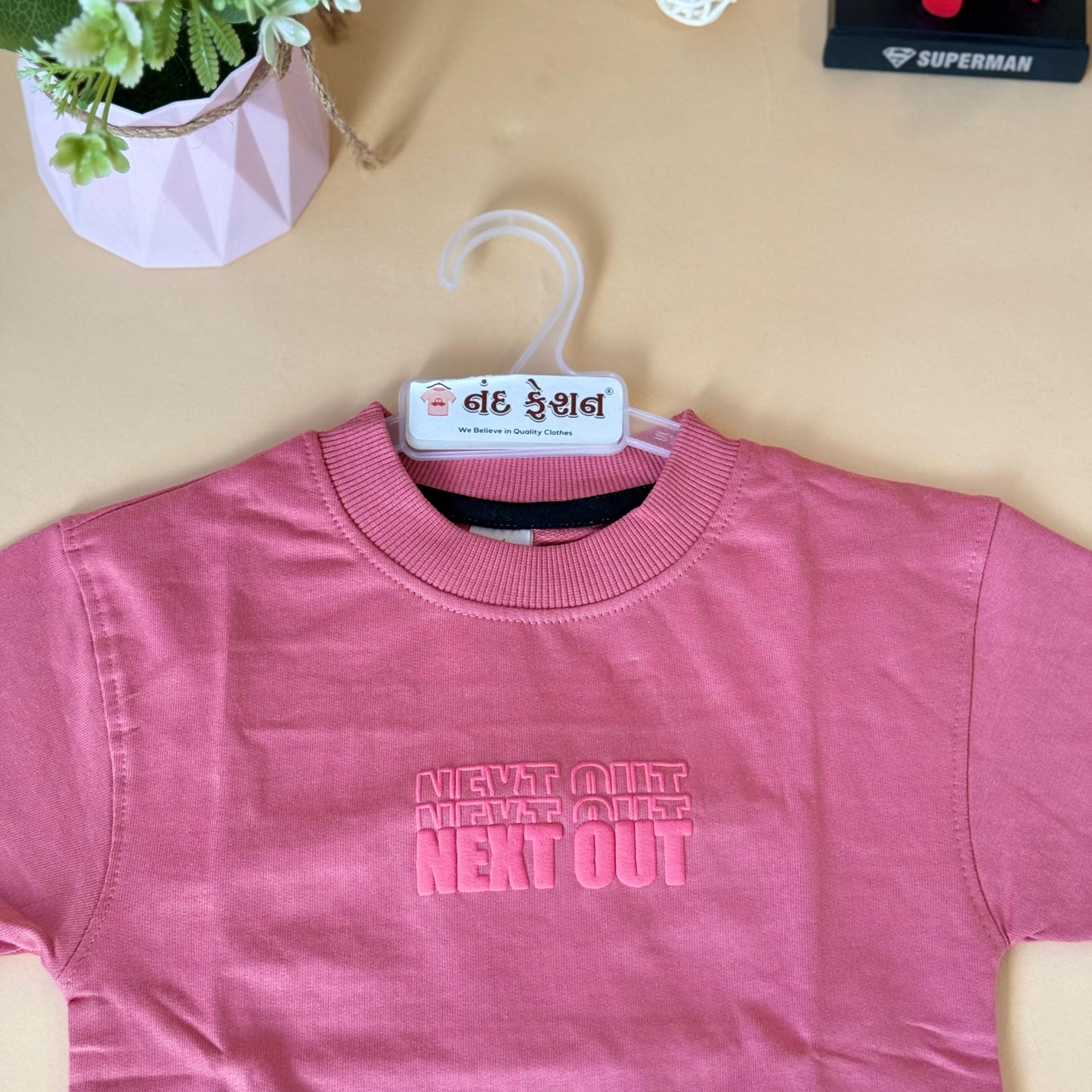 Drop Shoulder"Next Out Astronaut"T-Shirt