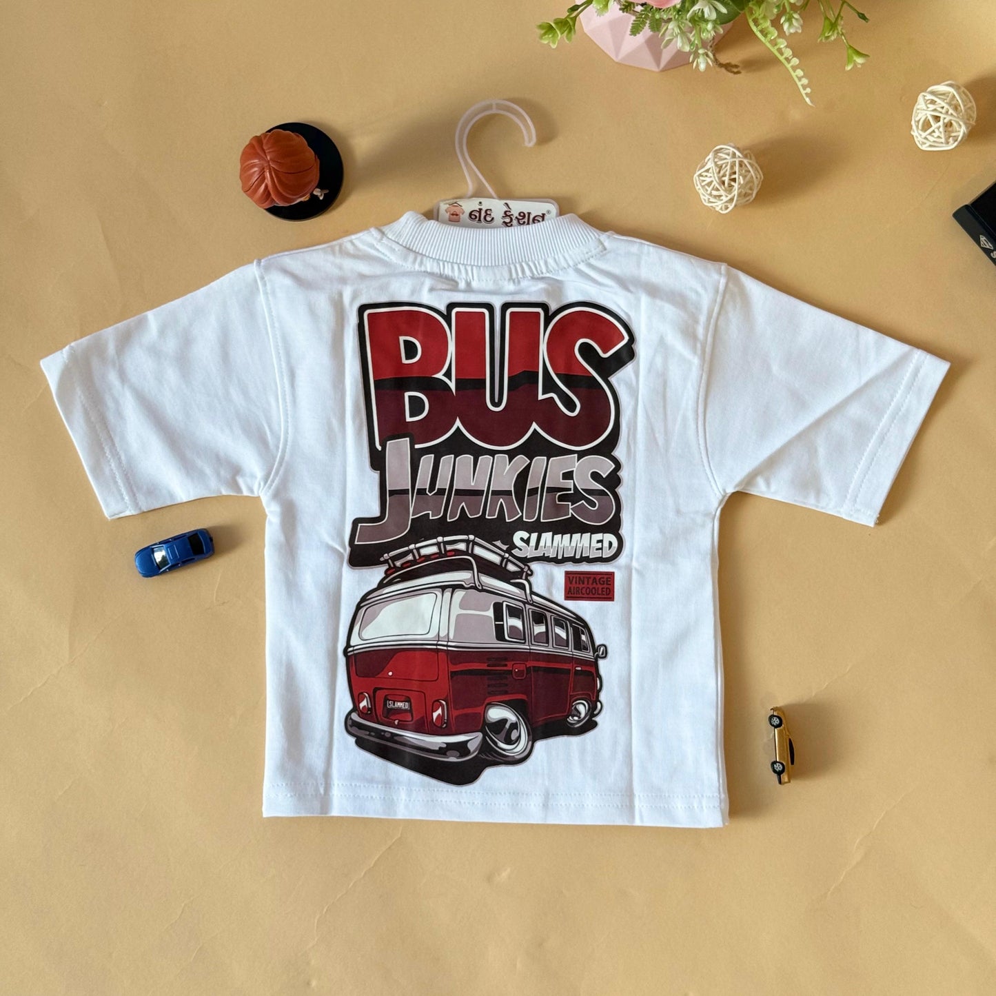 Drop Shoulder “Bus Junkies” T-Shirt