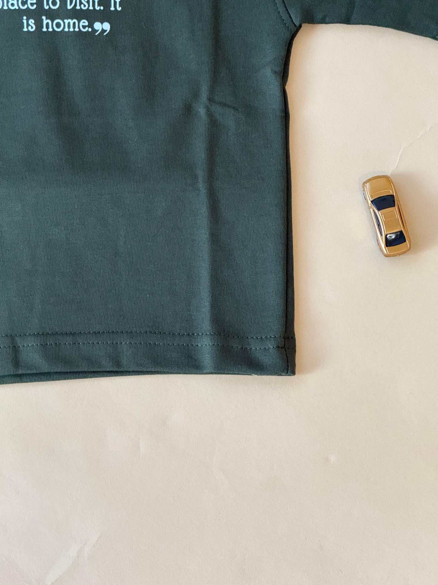 Drop Shoulder"Living with Nature"T-Shirt