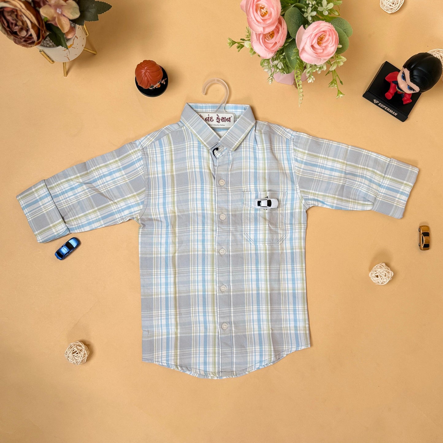 Classic Checkered Kids Shirt