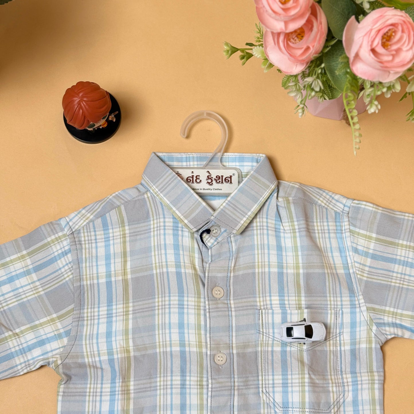 Classic Checkered Kids Shirt