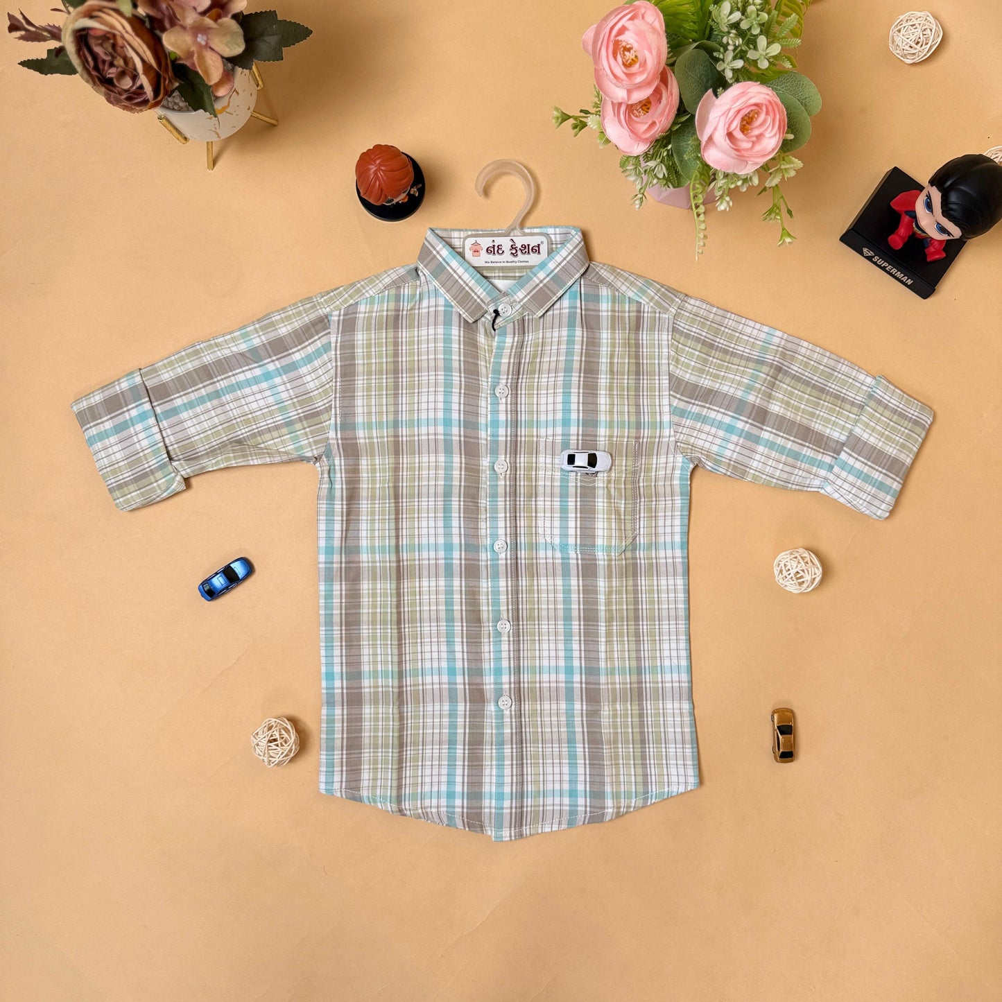 Classic Checkered Kids Shirt
