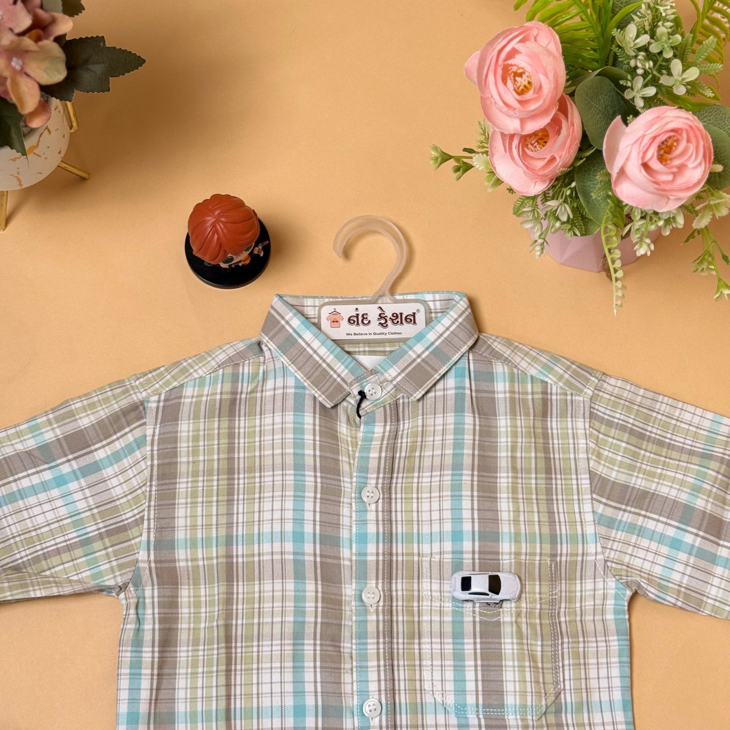 Classic Checkered Kids Shirt