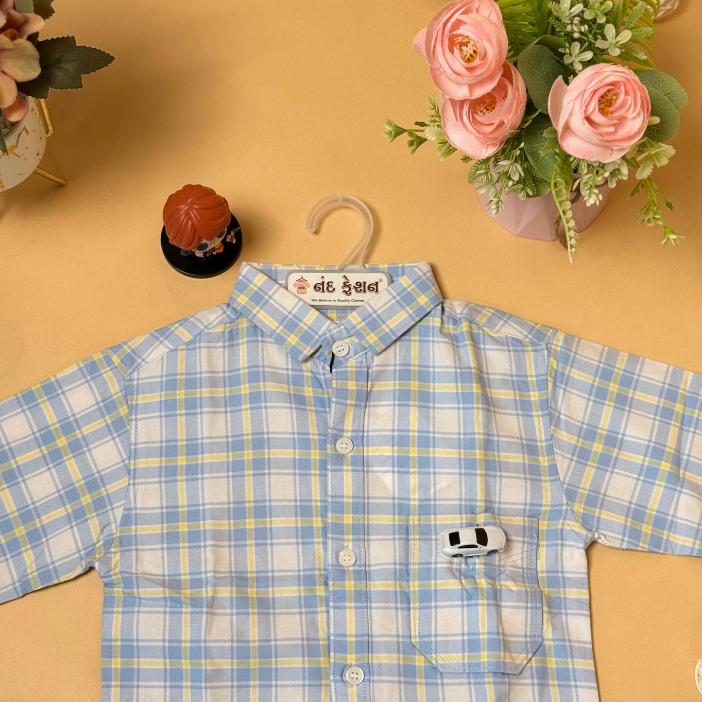 Classic Checkered Kids Shirt