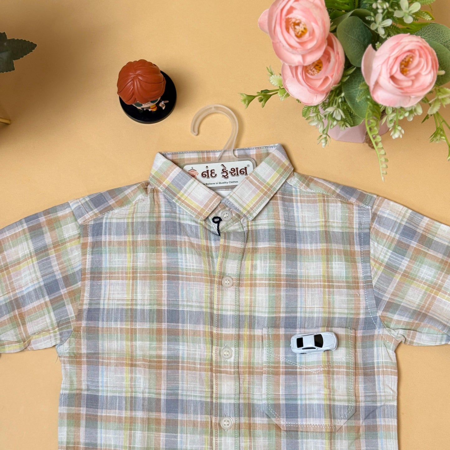 Classic Checkered Kids Shirt