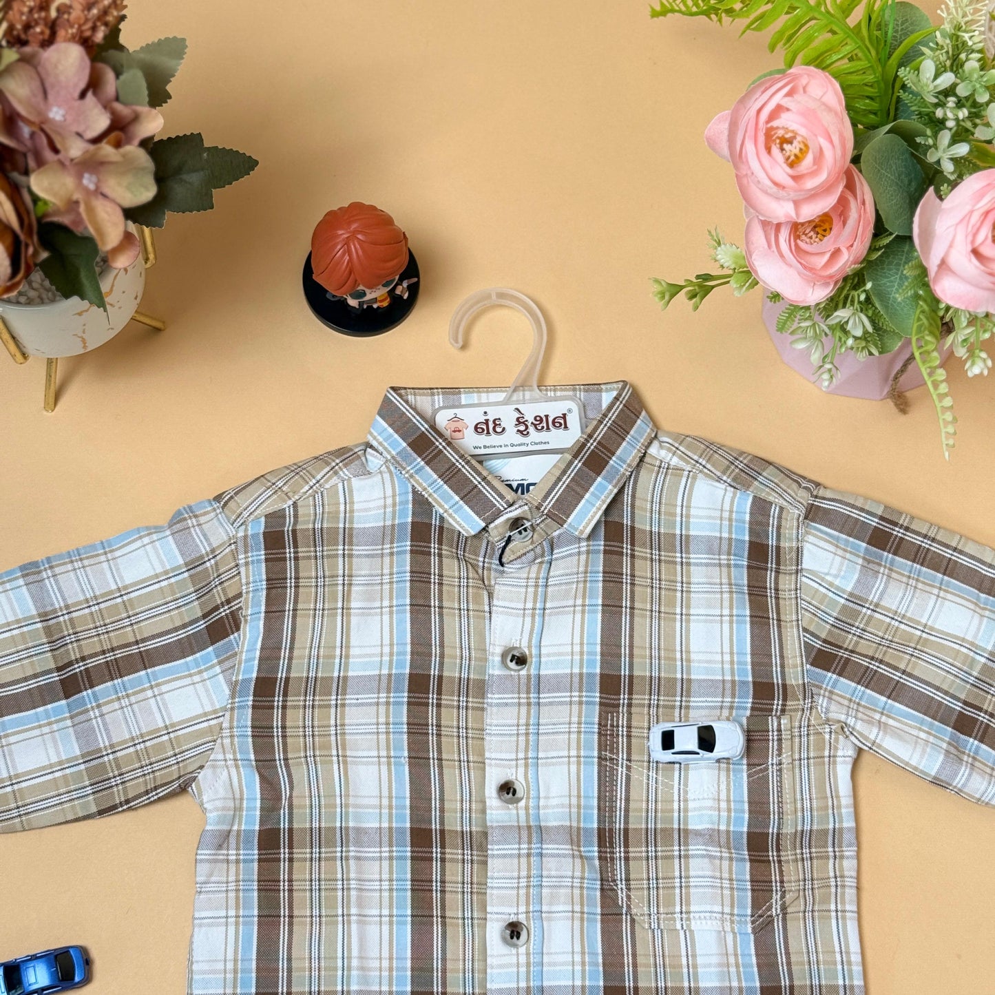 Classic Checkered Kids Shirt