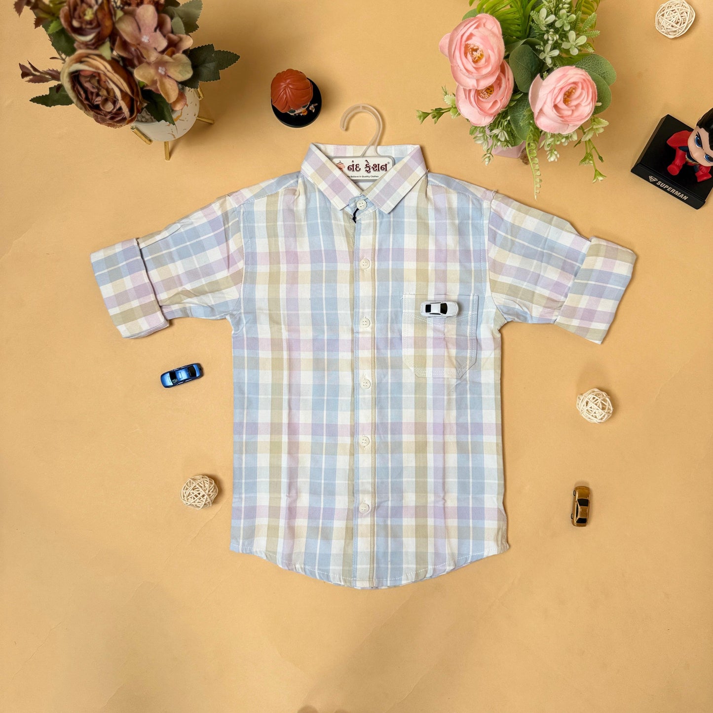 Classic Checkered Kids Shirt