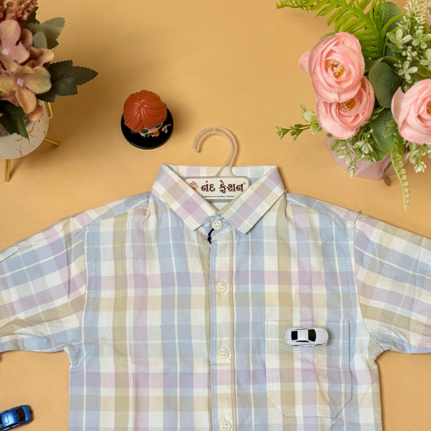 Classic Checkered Kids Shirt