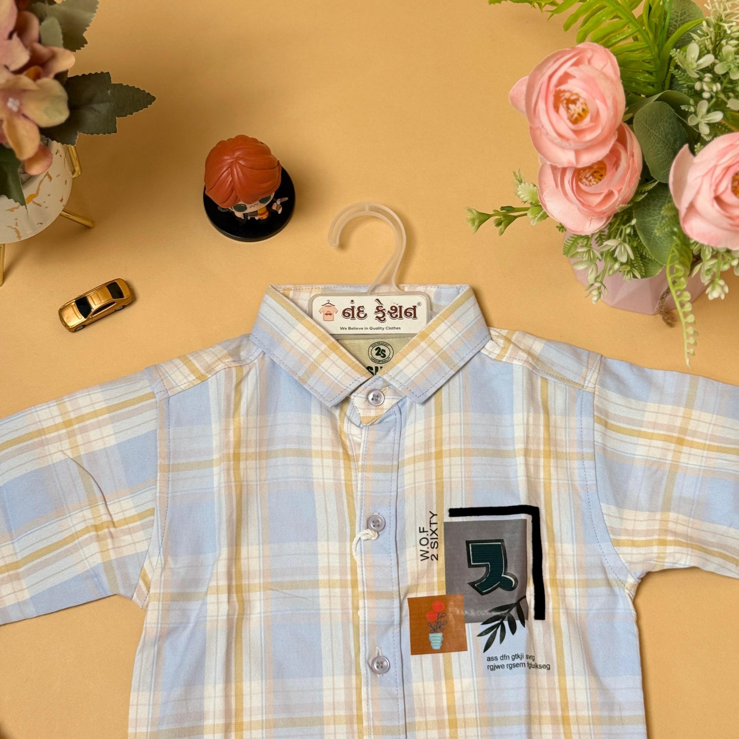 Classic Checkered Kids Shirt