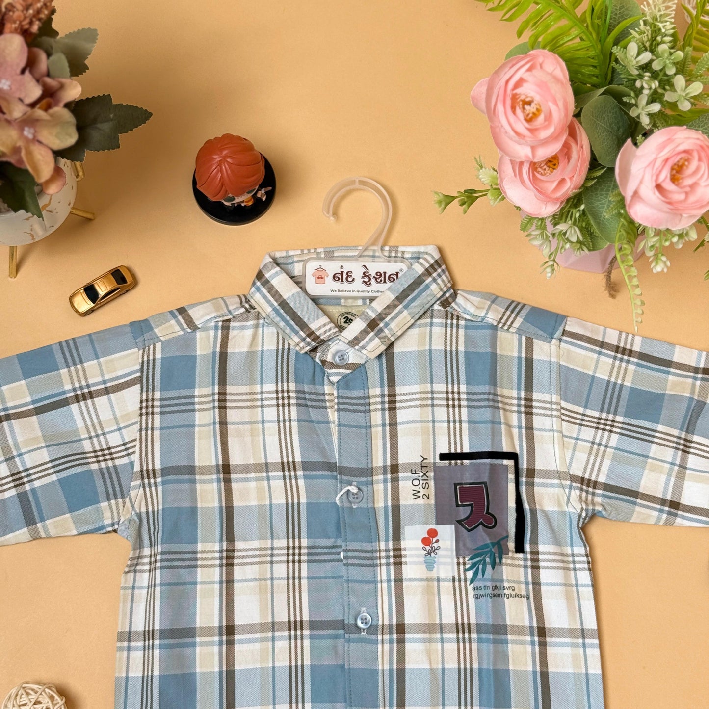 Classic Checkered Kids Shirt