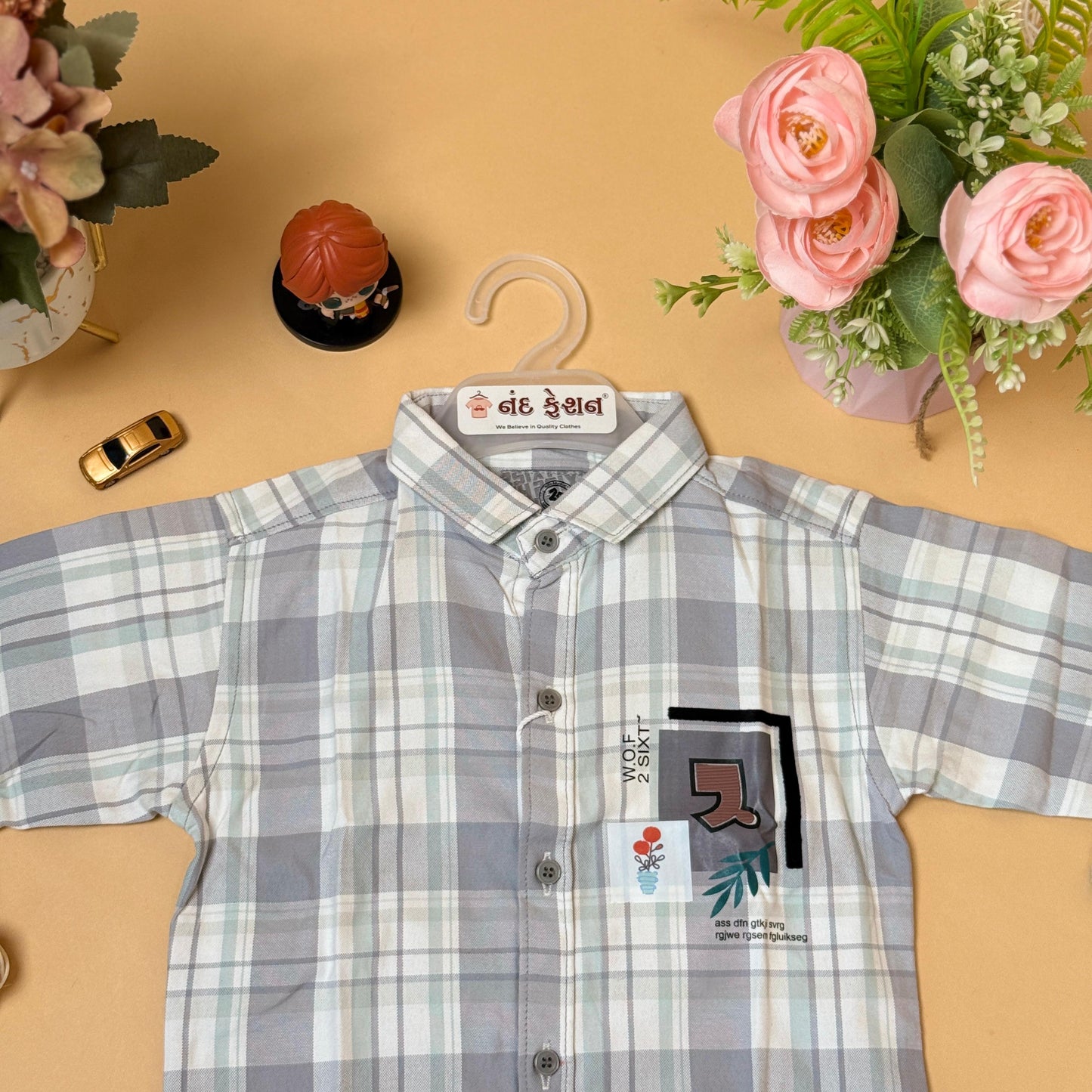 Classic Checkered Kids Shirt