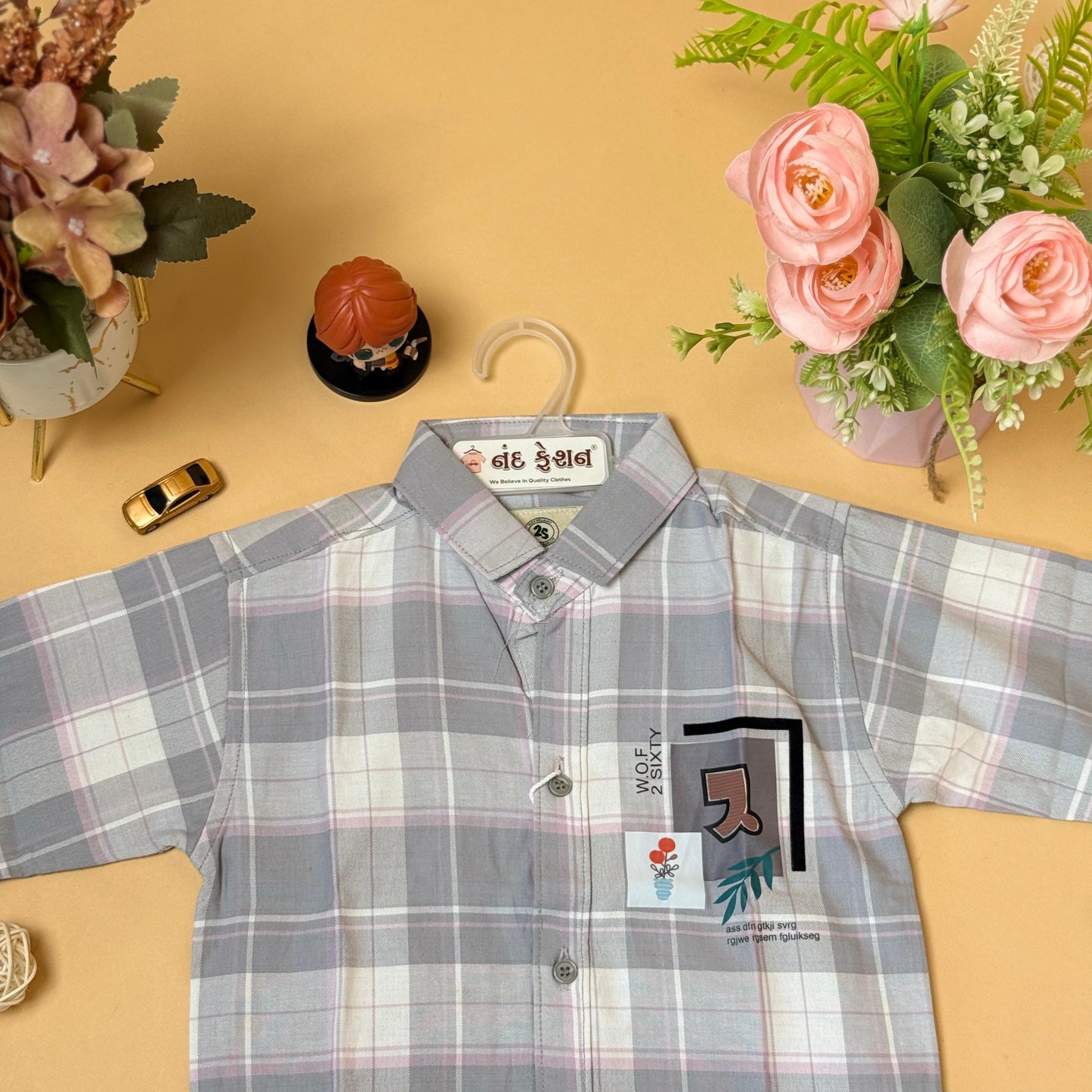 Classic Checkered Kids Shirt