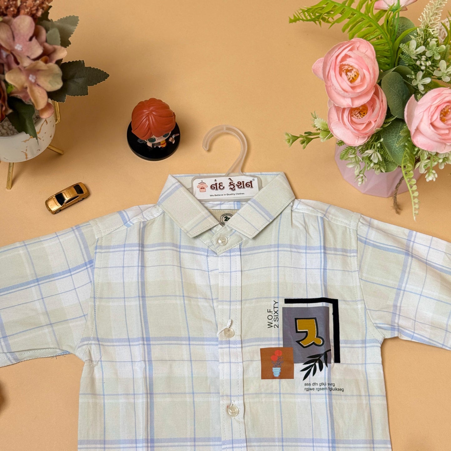 Classic Checkered Kids Shirt