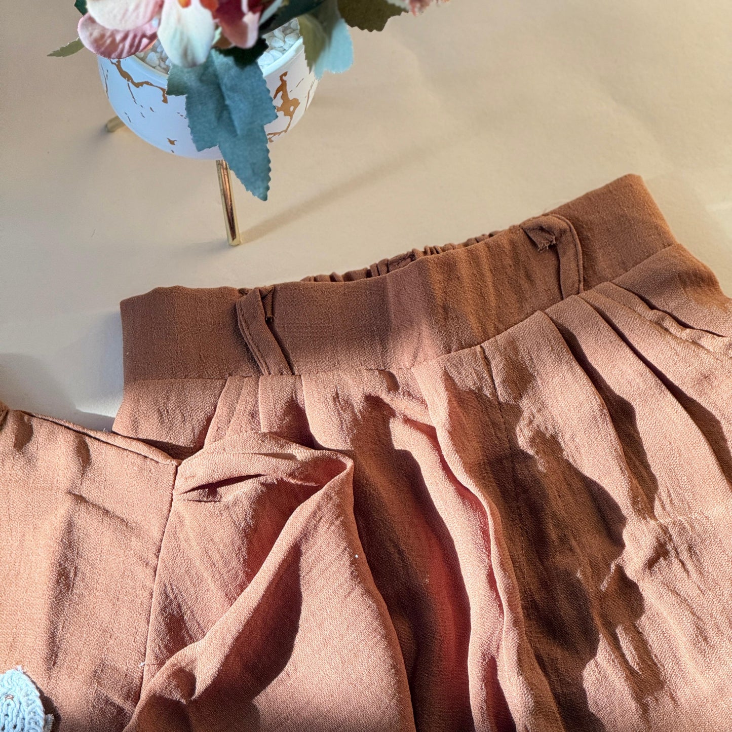 Elegant Brown Embroidered Kids Co-Ord Set
