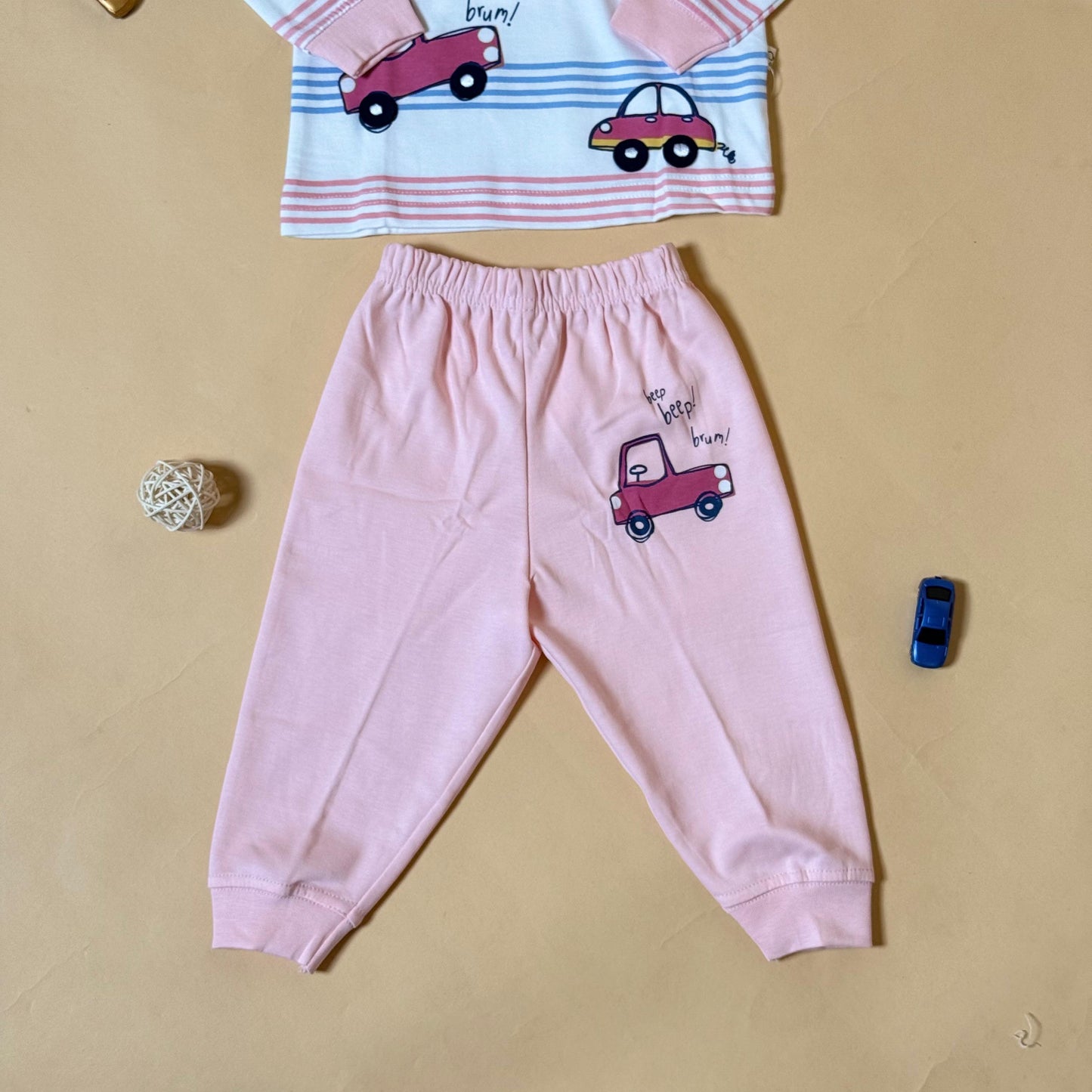 “Beep Beep” Car Print Lenghi Pair