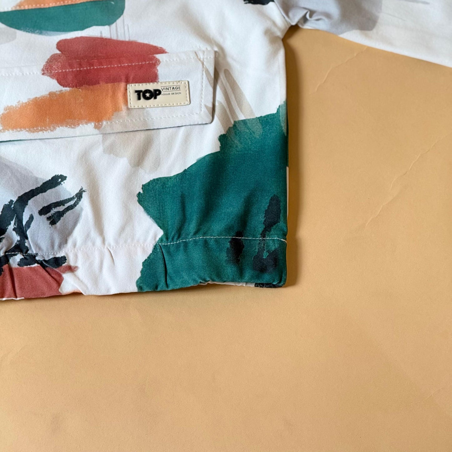 Trendy Abstract Print Kids Shirt