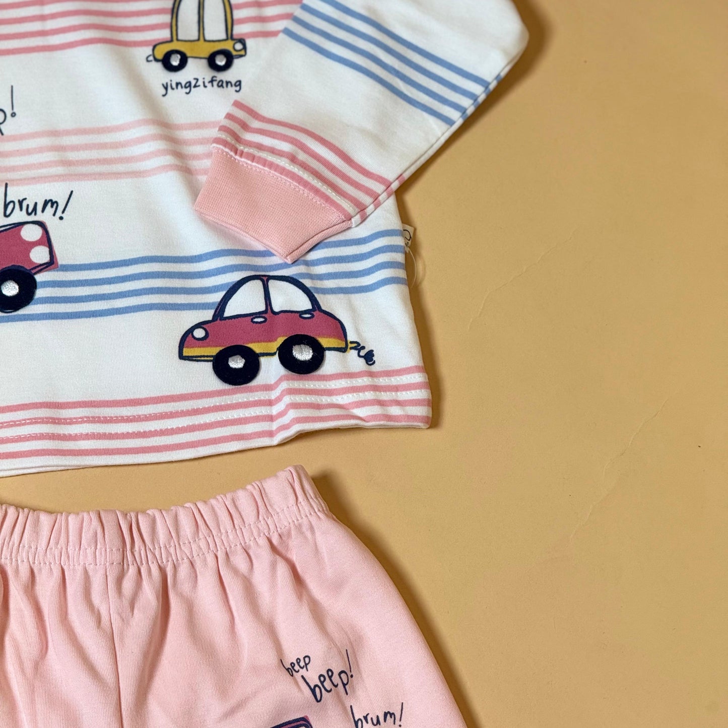“Beep Beep” Car Print Lenghi Pair