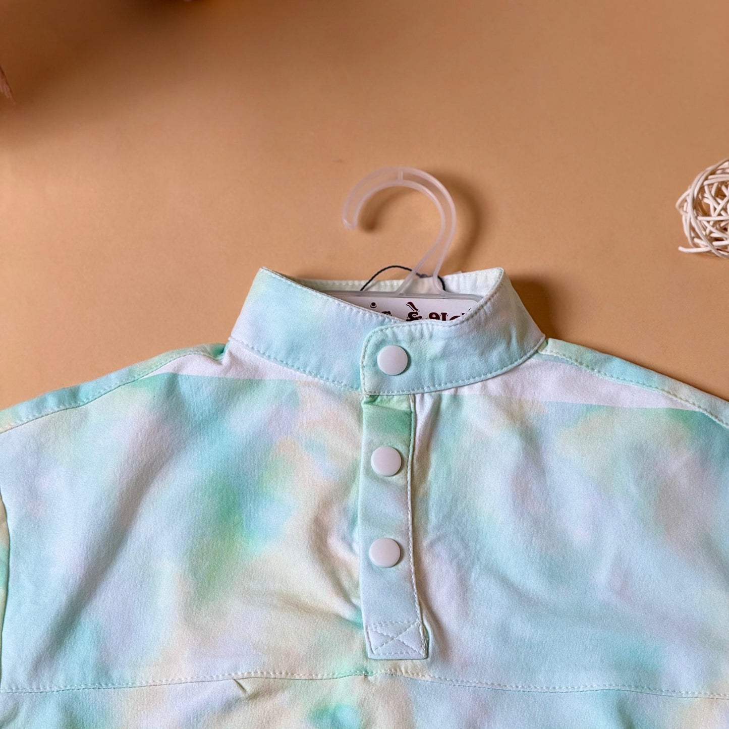 Mint Green Tie-Dye Kids Shirt