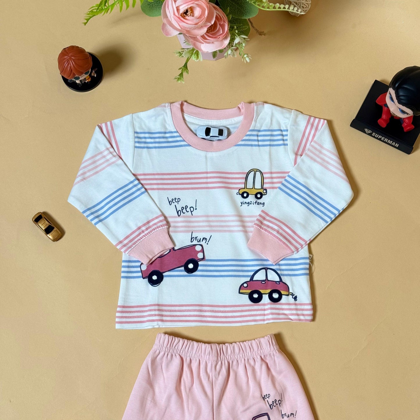 “Beep Beep” Car Print Lenghi Pair