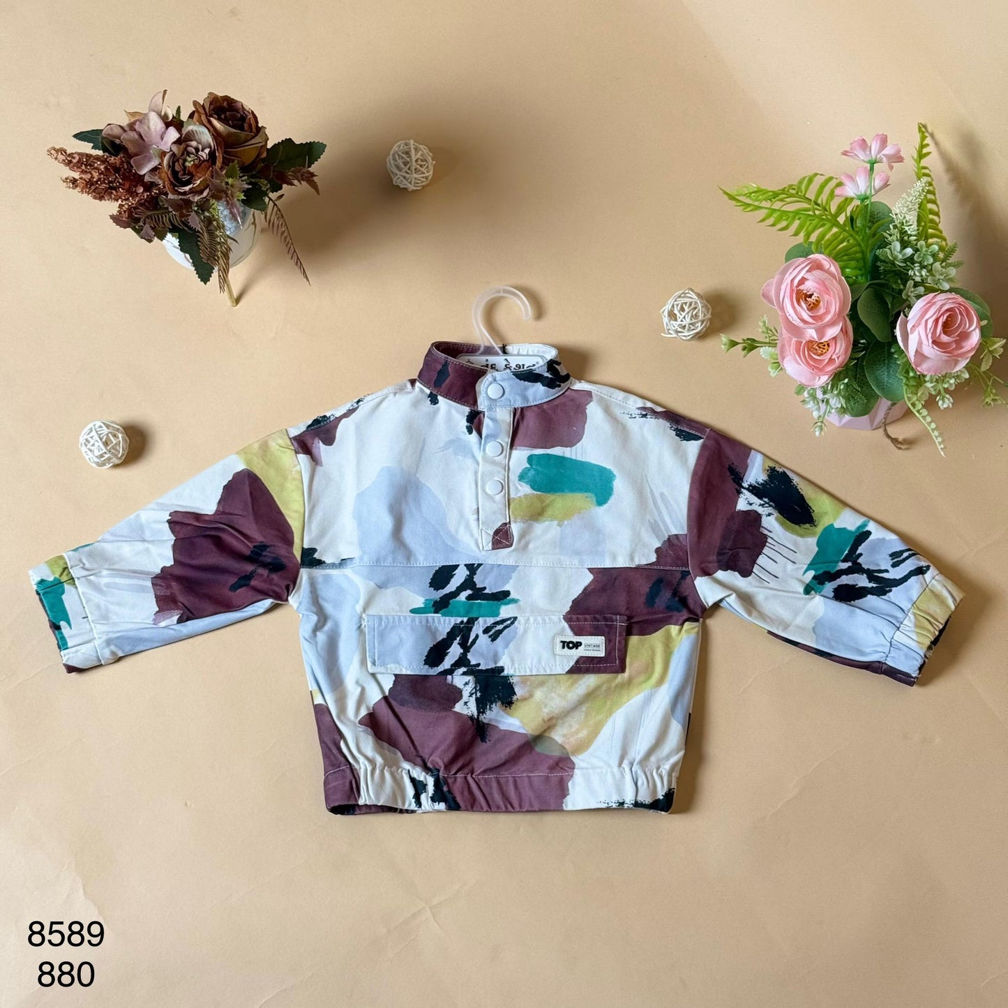 Stylish Abstract Print Kids Shirt