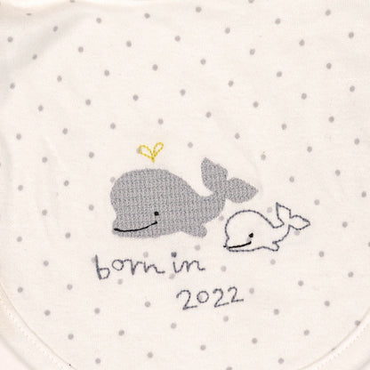 Embroidered design baby bibs