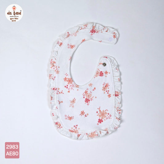 Boys & Girls Causal Bibs With Unique Flower Pattern