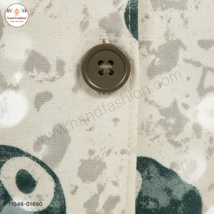 Boys Printed Shirt with T-Shirt & Cargo Pants Party Wear Set