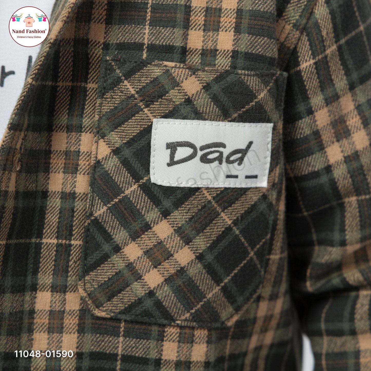 Boys Checked Shirt with Printed T-Shirt & Solid Cotton Pant Party Wear Set