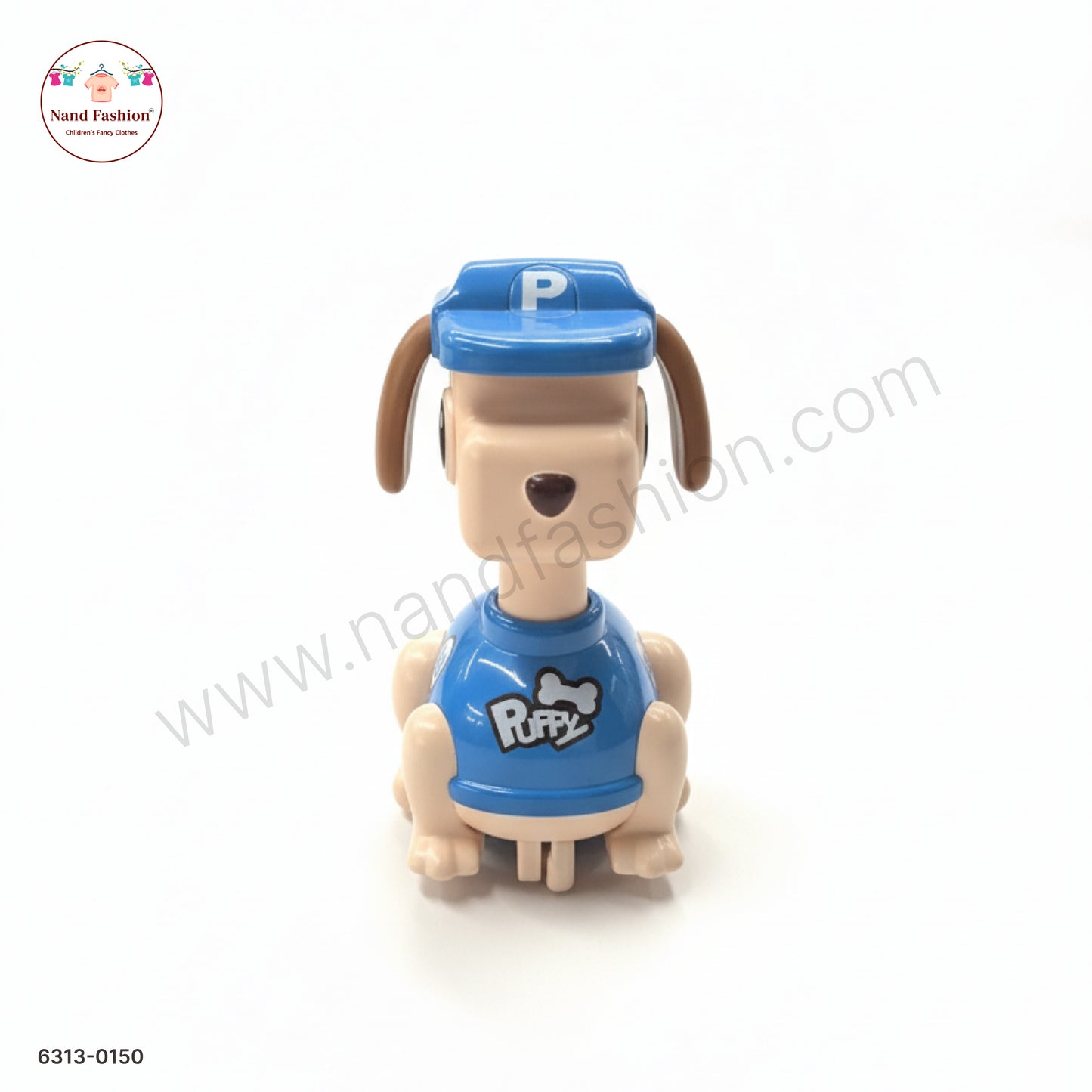 Cute Blue Dog Shape Pull Back Car Toy for Kids