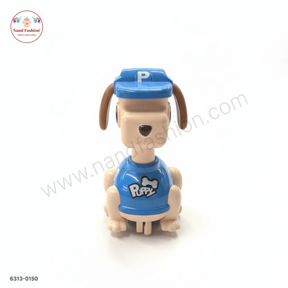 Cute Blue Dog Shape Pull Back Car Toy for Kids