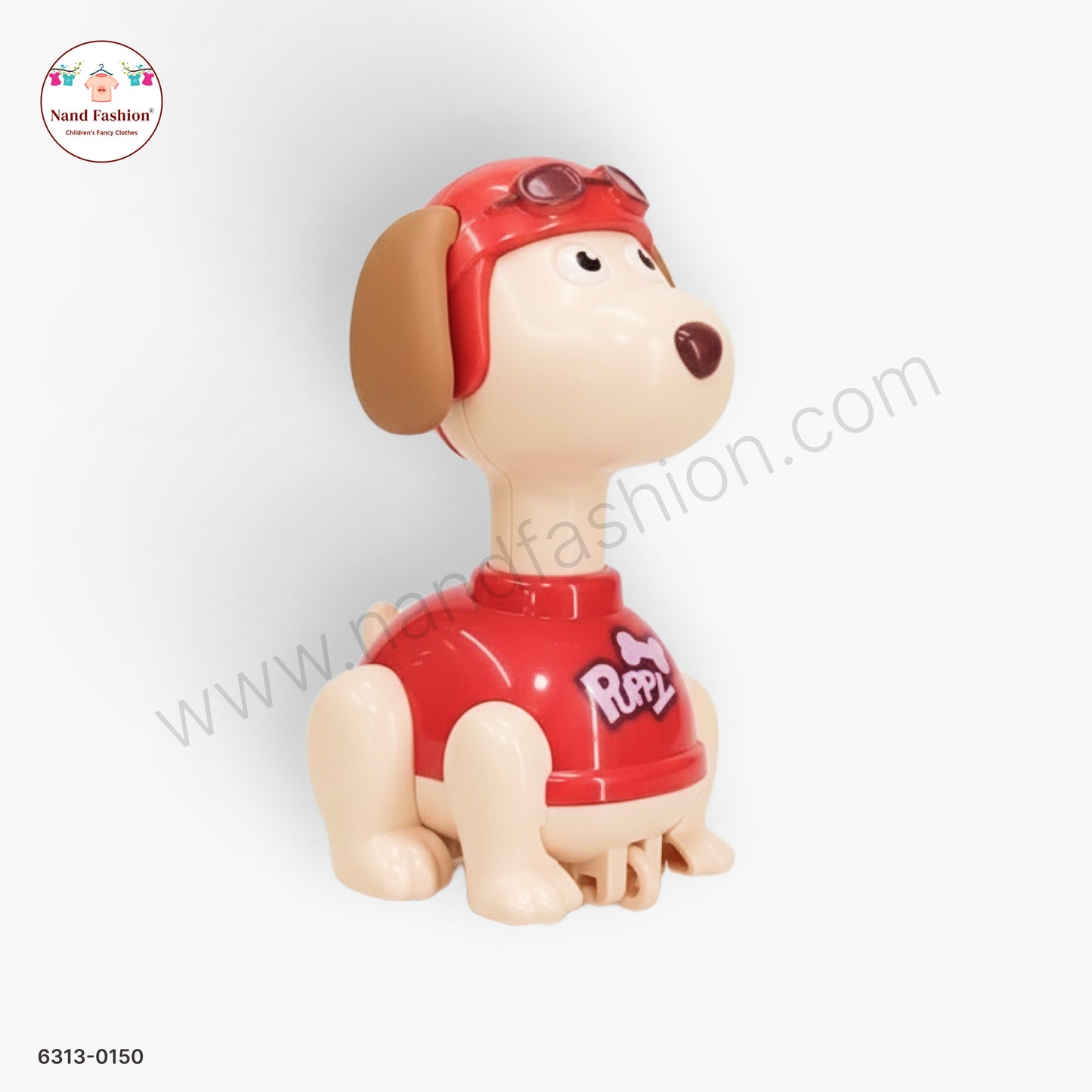 Cute Red Dog Shape Pull Back Car Toy for Kids