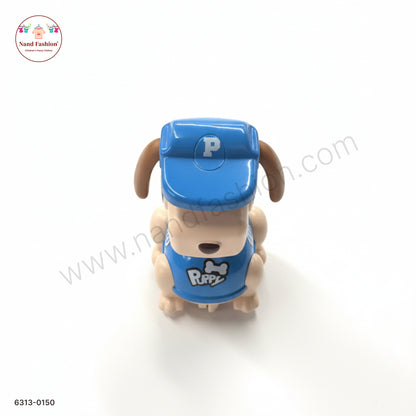 Cute Blue Dog Shape Pull Back Car Toy for Kids