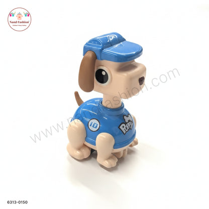 Cute Blue Dog Shape Pull Back Car Toy for Kids