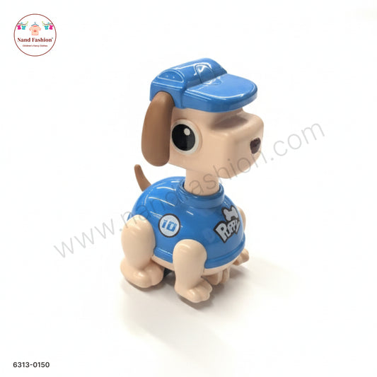 Cute Blue Dog Shape Pull Back Car Toy for Kids