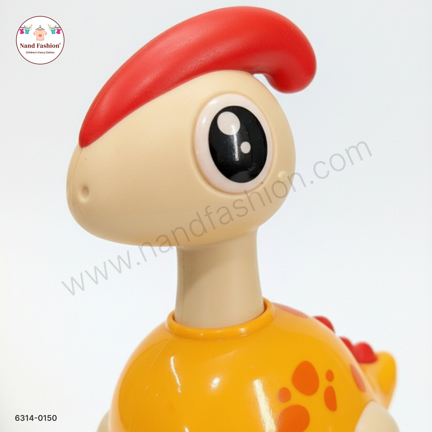 Cute Yellow Cartoon Dinosaur Toy Car for Kids
