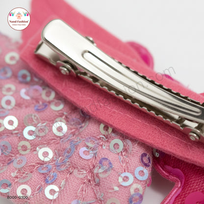 Baby Girl Pink Unicorn Sequin Hair Pin – Sparkly Party Wear