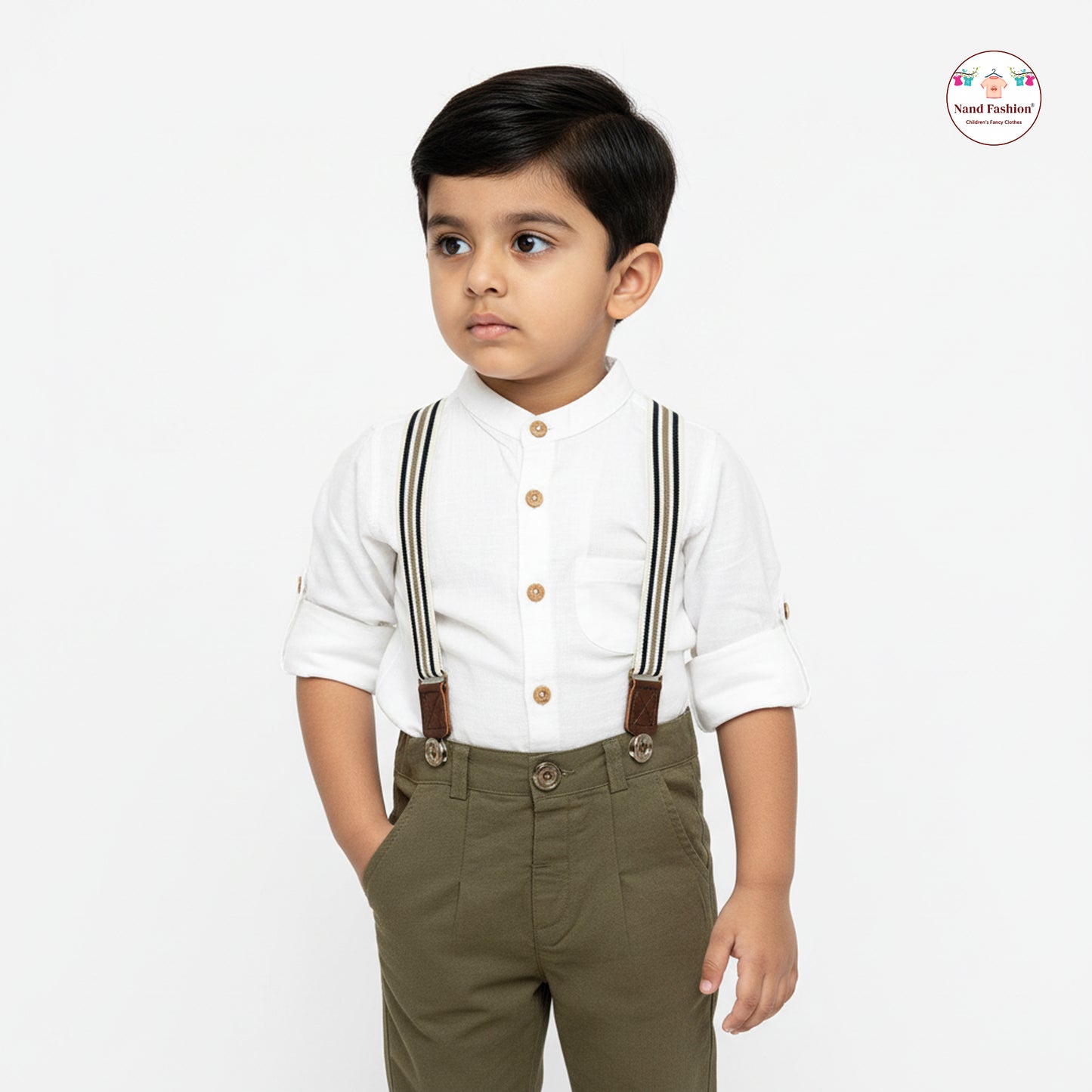 Kids Suspenders Pair With Cotton Fabrics