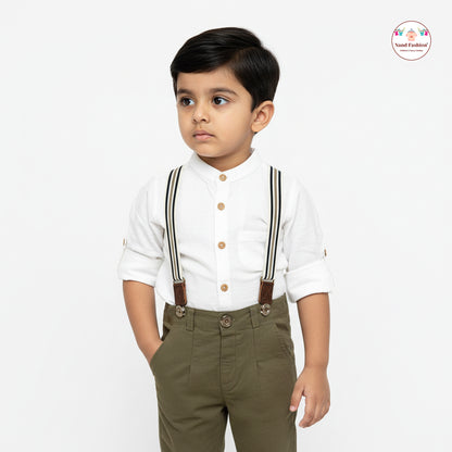 Kids Suspenders Pair With Cotton Fabrics